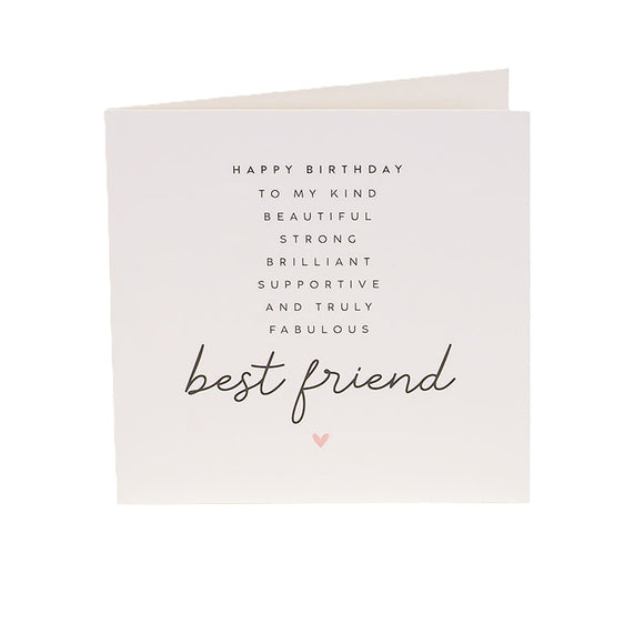 Greeting Card-BEST FRIEND BIRTHDAY