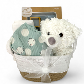 Purr-fectly Snuggled -Baby Gift Hamper-Mint