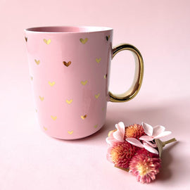 Gold Hearts - Coffee Mug