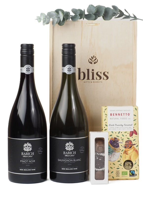 The Black Label Wine Gift Crate